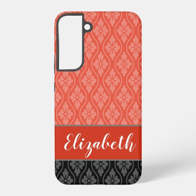 Coque Samsung Galaxy Motif japonais élégant rouge Tatewaku (Verso)