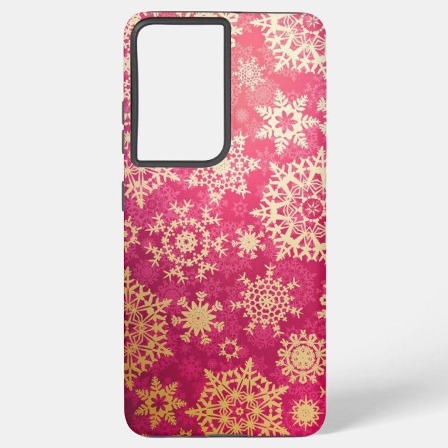 Coque Samsung Galaxy Motif Snowflake (Verso)