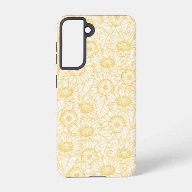 Coque Samsung Galaxy Motif Sunny Sunflower (Verso)