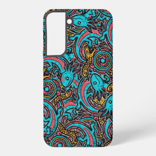 Coque Samsung Galaxy Motif tribal aztèque Xolotl Axolotl mythologie boh