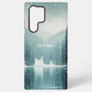Coque Samsung Galaxy Neige en hiver, lac de montagne
