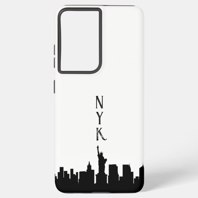 Coque Samsung Galaxy New York City NYC Texte Téléphone (Verso)