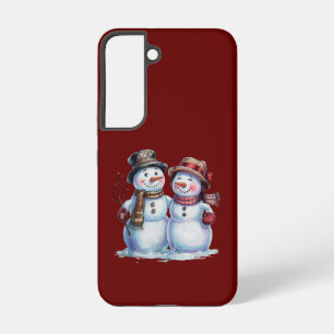 Coque Samsung Galaxy Noël Snowman vacances Vintages