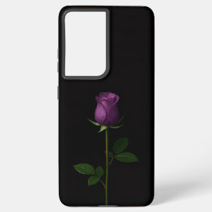 Coque Samsung Galaxy Noir 4 Luxe Galaxy S21 Ultra, Rose Violet Royal