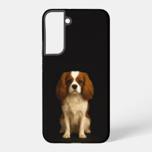 Coque Samsung Galaxy Noir 4 Luxe Galaxy S22 Plus, Cavalier Spaniel