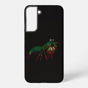 Coque Samsung Galaxy Noir 4 Luxe Galaxy S22 Plus, Crevette Mantis