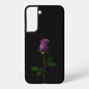 Coque Samsung Galaxy Noir 4 Luxe Galaxy S22 Plus, Rose Violet Royal