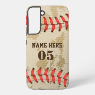 Coque Samsung Galaxy Numéro de base-ball Vintage personnalisé Rétro