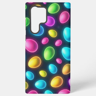 Coque Samsung Galaxy Oeuf de Pâques/printemps de couleur vive/néon