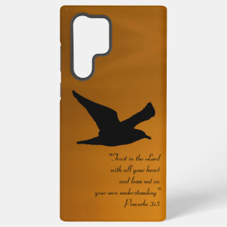 Coque Samsung Galaxy Oiseau du ciel du coucher de soleil jaune dans la 