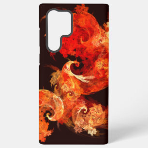 Coque Samsung Galaxy Oiseaux de feu dansants Art Moderne Fractal Abstra