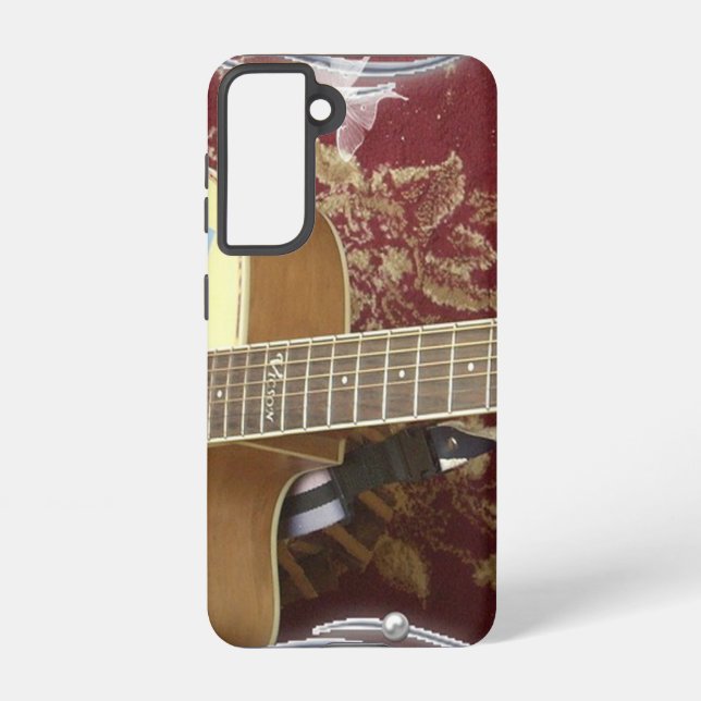 Coque Samsung Galaxy Old est or String Instrument. Guitare (Verso)