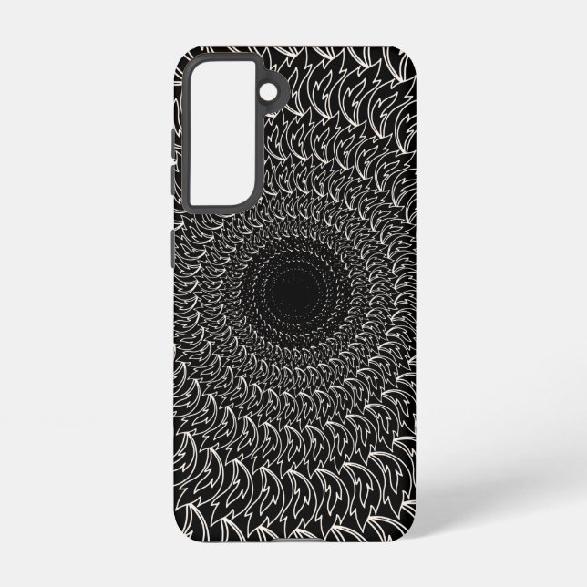 Coque Samsung Galaxy Ondes motifs concentriques géométriques répétées p (Verso)