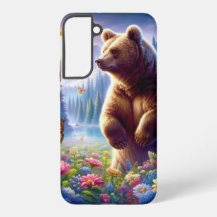 Coque Samsung Galaxy Ours et papillons mignons et colorés