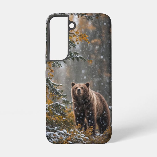 Coque Samsung Galaxy Ours Forêt faunique en plein air Téléphone (Verso)