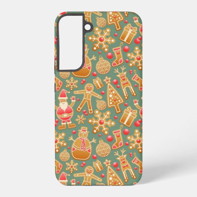 Coque Samsung Galaxy Pain d'épices/biscuits/Noël (Verso)