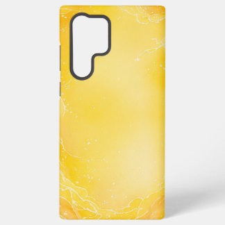 Coque Samsung Galaxy Painted Watercolor Yellow Light Frame Phone Case