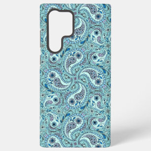 Coque Samsung Galaxy Paisley en bleu bébé