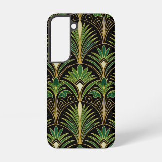 Coque Samsung Galaxy Palme verte Luxe Art Déco | Élégant
