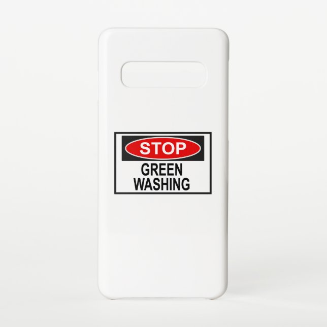 Coque Samsung Galaxy Panneau Stop Greenwash (1) (Dos)