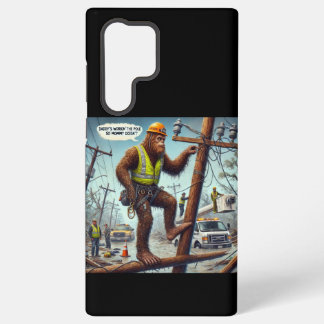 COQUE SAMSUNG GALAXY PAPA TRAVAILLE AU POTEAU DONC MAMAN NE TRAVAILLE P