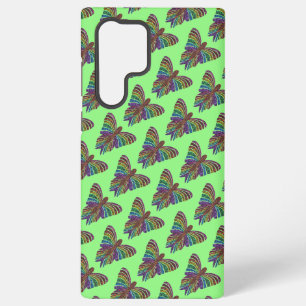 Coque Samsung Galaxy Papillon Arc-en-ciel (vert clair) - Boîtier Samsun