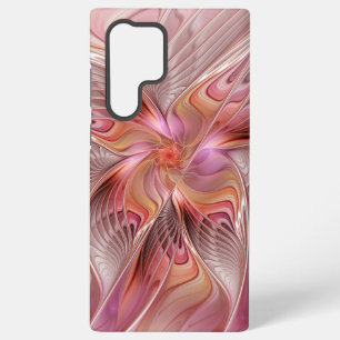 Coque Samsung Galaxy Papillon coloré abstrait Art Fantastique Fractal