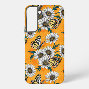 Coque Samsung Galaxy Papillons Jézabel et fleurs marguerites