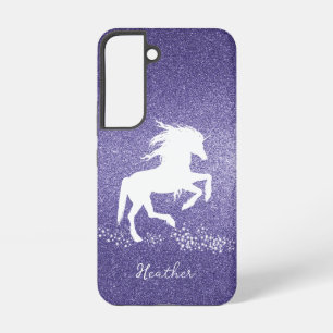 Coque Samsung Galaxy Parties scintillant violet Unicorn Samsung Galaxy 