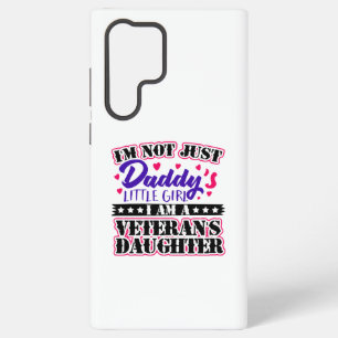 Coque Samsung Galaxy Pas seulement la fille de papa - la fille de vétér
