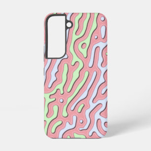 Coque Samsung Galaxy Pastel Kawaii Design Abstrait de Squiggle coloré