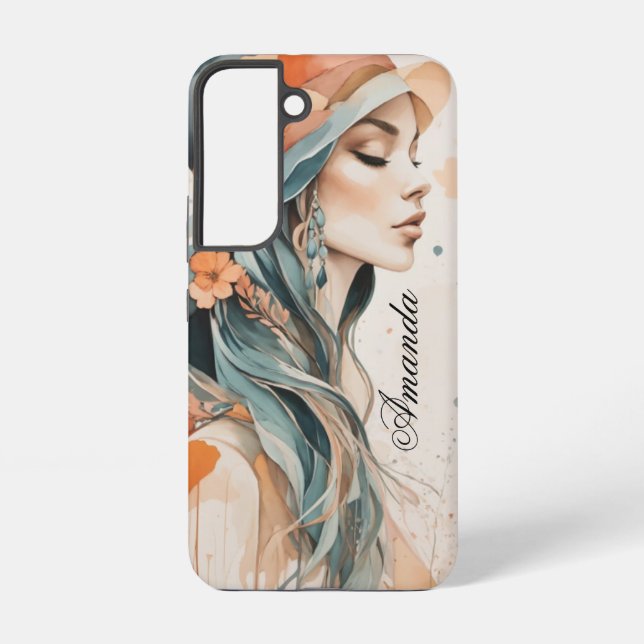 Coque Samsung Galaxy Pastel Lady (Verso)