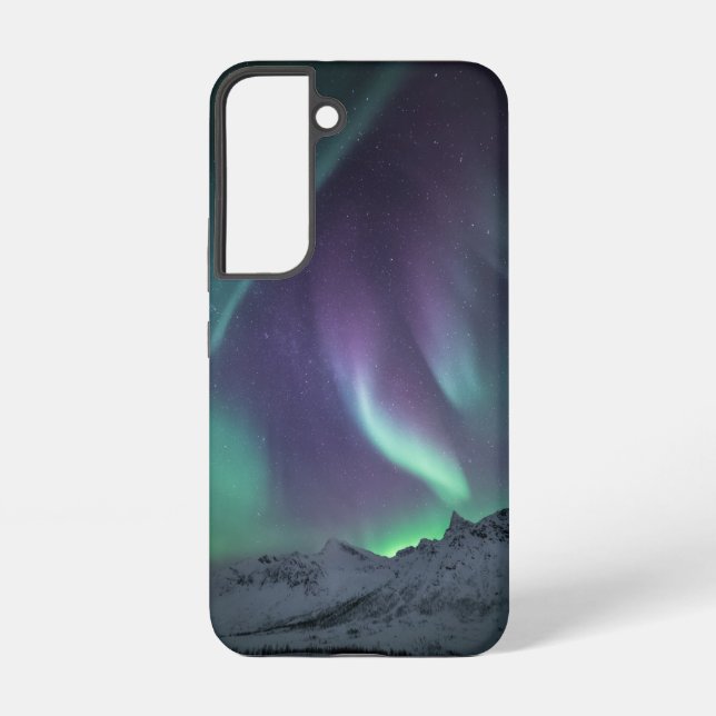 Coque Samsung Galaxy Paysage des aurores boréales (Verso)