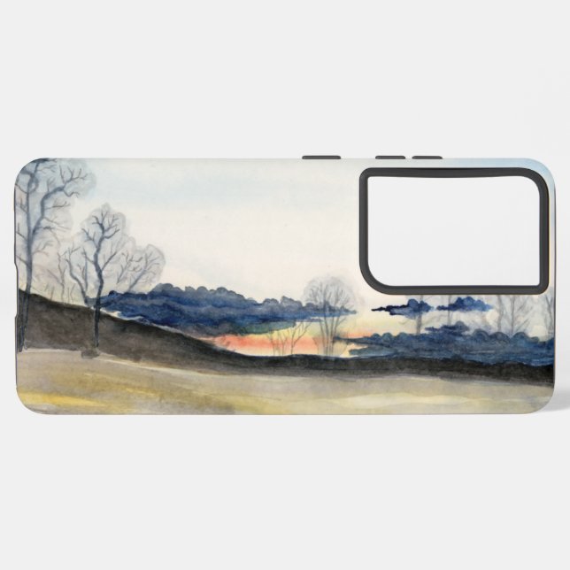 Coque Samsung Galaxy Paysage d'hiver (Verso Horizontal)