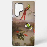 Paysage tropical avec dix colibris