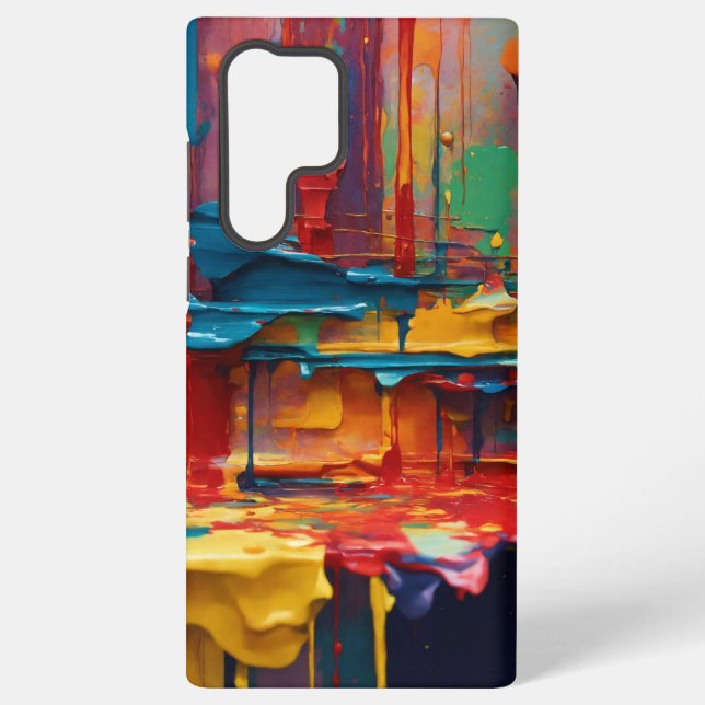 Coque Samsung Galaxy Peinture abstraite moderne Boîtier de téléphone (Verso)