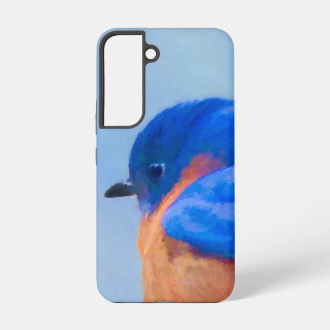 Coque Samsung Galaxy Peinture Bluebird - Art original pour oiseaux (Verso)