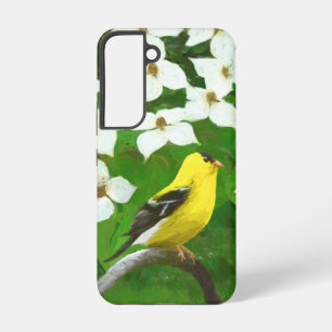 Coque Samsung Galaxy Peinture de chardonneret - Art original de chien m