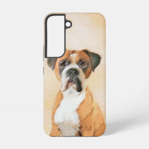 Coque Samsung Galaxy Peinture de chien Boxer originale non rognée