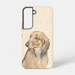 Coque Samsung Galaxy Peinture de Dachshund (à poil long) - Art de chien