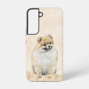 Coque Samsung Galaxy Peinture de Pomeranian (Orange) - Art Original de