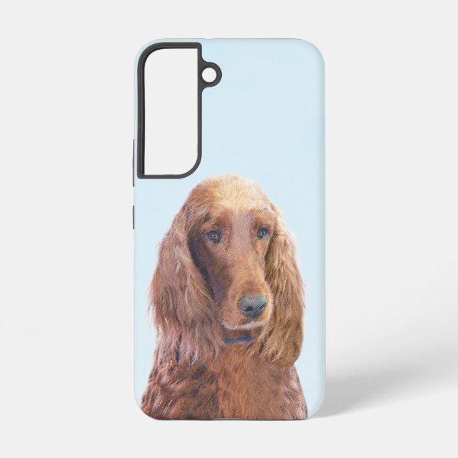 Coque Samsung Galaxy Peinture de Setter irlandais - Joli art original d (Verso)