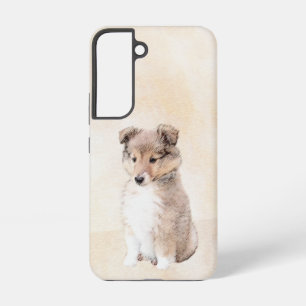 Coque Samsung Galaxy Peinture originale de chiot Shetland Sheepdog