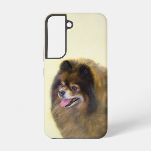 Coque Samsung Galaxy Peinture Poméranienne Noir et Tan Art Chien origin