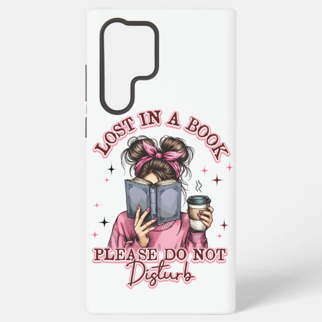 Coque Samsung Galaxy Perdu dans un livre... (Verso)