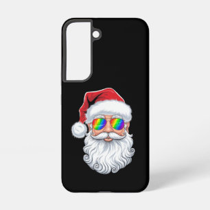 Coque Samsung Galaxy Père Noël Face Gay lunettes de soleil Noël Noël No