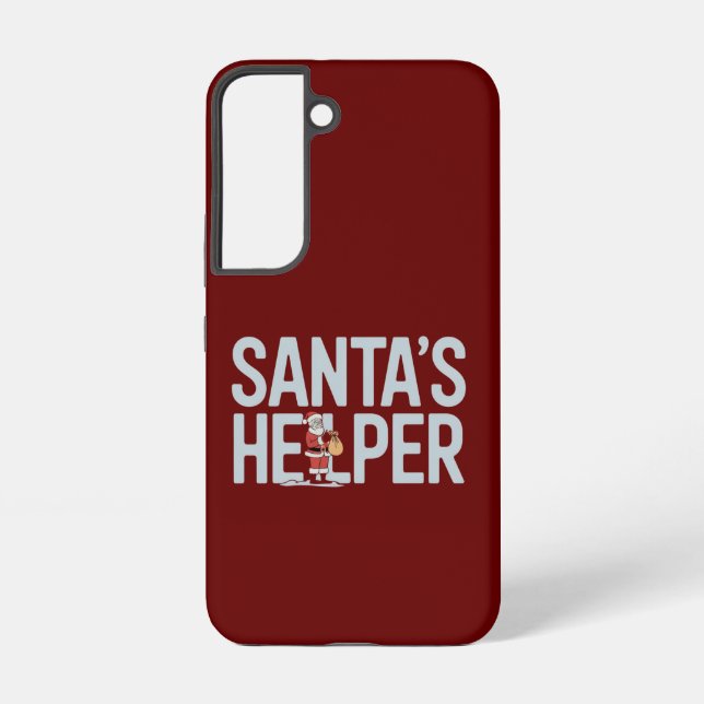 Coque Samsung Galaxy Père Noël Helper Christmas (Verso)
