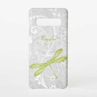 Coque Samsung Galaxy S10 Personnaliser la libellule verte
