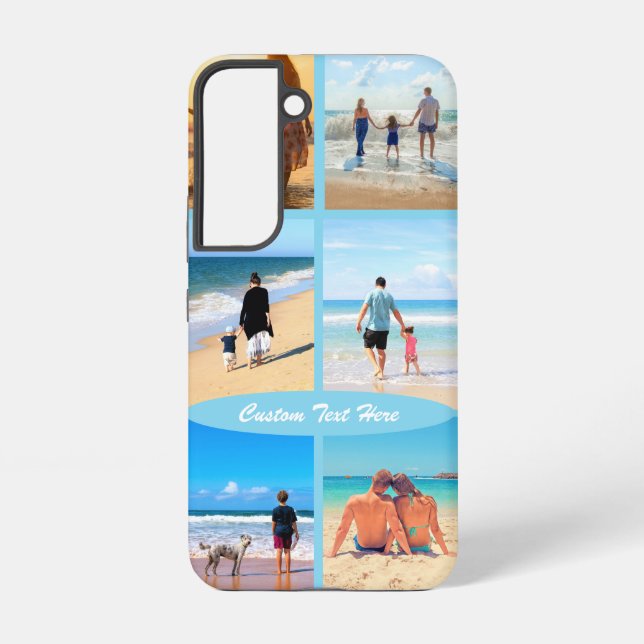 Coque Samsung Galaxy Personnalisez votre collage photo et votre texte p (Verso)
