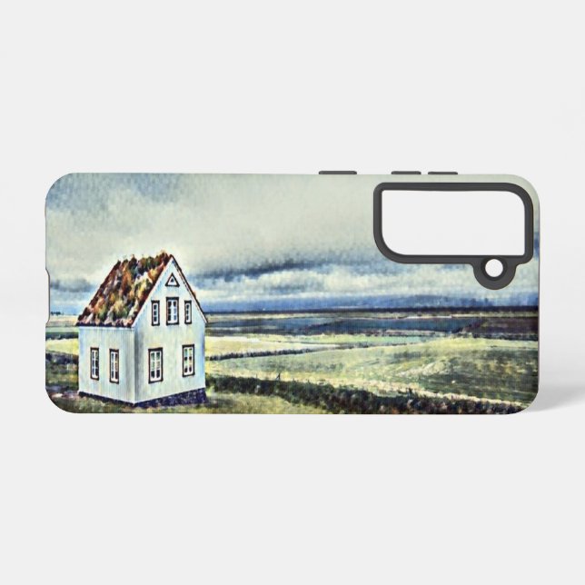 Coque Samsung Galaxy Petite maison lointaine (Verso Horizontal)